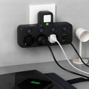 Plugnova - Stikdåse med 3 stik, USB og Type-C porte