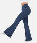 CurveChic - Jeans med høj talje i stretchdenim