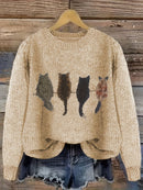 Nina sweater med afslappet pasform, rund halsudskæring og
