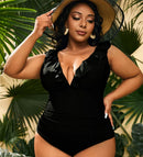 Francesca plus size rygløs badedragt