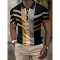 Ethan - Klassisk Stribet Poloshirt Med Tryk