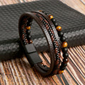 Læderarmbåndsæt med stilfuldt, luksuriøst design