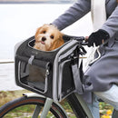 PawVelo – Udvidelig cykelkurv til kæledyr med sidevinduer for hurtigudløser