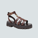 Dame gladiatorsandaler med justerbar ankelrem