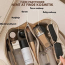 Olivia – Makeup rejsetaske med bred åbning og stort rum