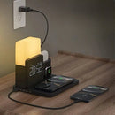 GlowDock - 4-i-1 trådløs oplader med alarm og justerbar