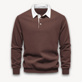Jaxon - Langærmet poloshirt med polokrave med knaplukning