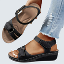 Dame kilehælssandaler med velcrorem