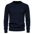 Luca sweater med rund hals og tekstureret design