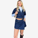 Dame todelt outfitsæt med V-hals top