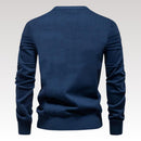 Robby - Smal langærmet sweater med Diskrete broderede
