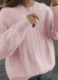 Katherine - Elegant Løs Pasform Langærmet Sweater