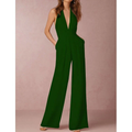 Grace - ærmeløs jumpsuit med dyb V-hals