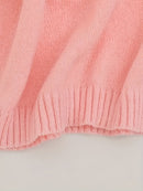 Uma - Dyb V-hals sweater med lange ærmer