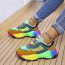Anna - Rainbow Sneakers med Komfortabelt og Legende Design