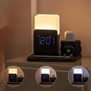 GlowDock - 4-i-1 trådløs oplader med alarm og justerbar