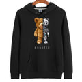 TeddyMode - Hættetrøje med teddyprint