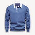 Jaxon - Langærmet poloshirt med polokrave med knaplukning