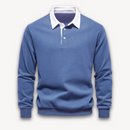Jaxon - Langærmet poloshirt med polokrave med knaplukning