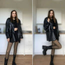 WarmVogue- Fleeceforede strømpebukser i nylon