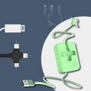 FlexCharge - 3 i 1 USB opladerkabel med kompakt og bærbart design