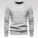 Robby - Smal langærmet sweater med Diskrete broderede