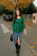 Ashley blomsterbluse