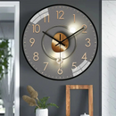 SilentTime - Lydløst digitalt vægur 20 cm med klassisk rund