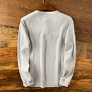 Mason – Let langærmet T-shirt med henley-krave