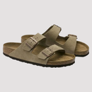 Slip-on sandaler med rund tå