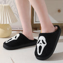 Halloween Slippers with Skull Design