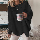 Stella - Dame langærmet pullover med hæklet hulmønster