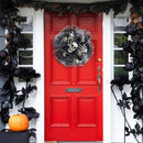 Halloween Skull Mesh Wreath for Decoration