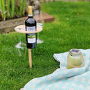 PicnicPal - Bærbar udendørs drikkevareholder med rum til