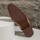 Delora flade slingback-sandaler med dekorativt spænde og