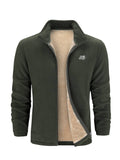 Jayden fleece sweater med uldfor
