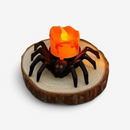 Halloween Edderkoppelysholdere med Dekorative Designs