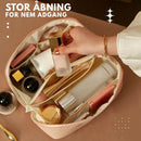 Olivia – Makeup rejsetaske med bred åbning og stort rum