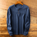 Mason – Let langærmet T-shirt med henley-krave