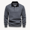 Jaxon - Langærmet poloshirt med polokrave med knaplukning