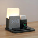 GlowDock - 4-i-1 trådløs oplader med alarm og justerbar