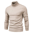 David – Slim fit sweater med rullehals og lange ærmer