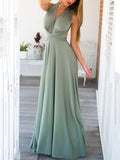 Audrey - Nøglehulskjole med Halter Neck og Empire Talje