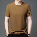 Harry - Slim Fit mesh T-shirt med rund hals