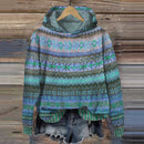 NordicCozy - Varm uldsweater med hætte til kvinder