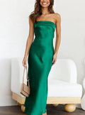 Lila - Off sDame off-shoulder maxikjole med flagrende