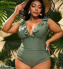 Francesca plus size rygløs badedragt