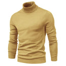David – Slim fit sweater med rullehals og lange ærmer