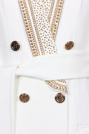 Elegant blazer fra Samantha med reverskrave og knaplukning
