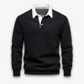 Jaxon - Langærmet poloshirt med polokrave med knaplukning